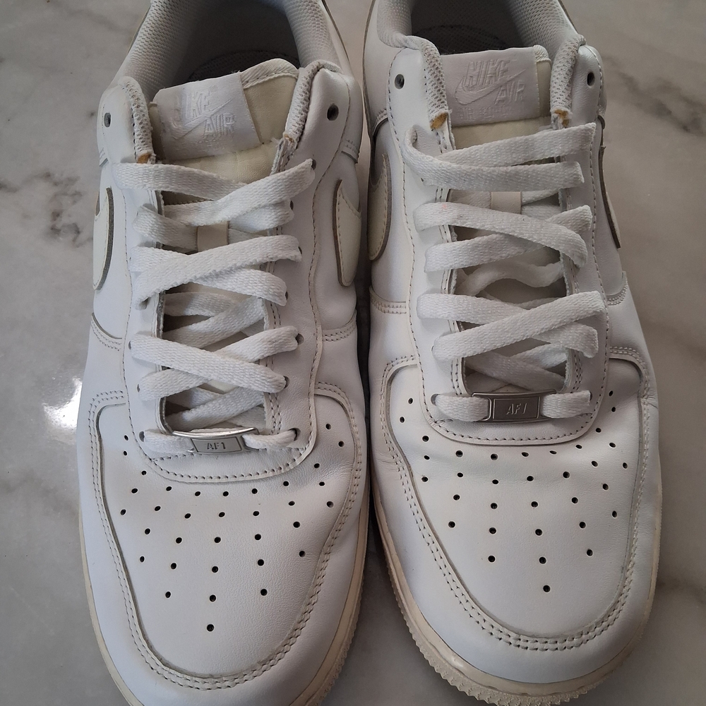 White Nike Air Force 1 Sneakers